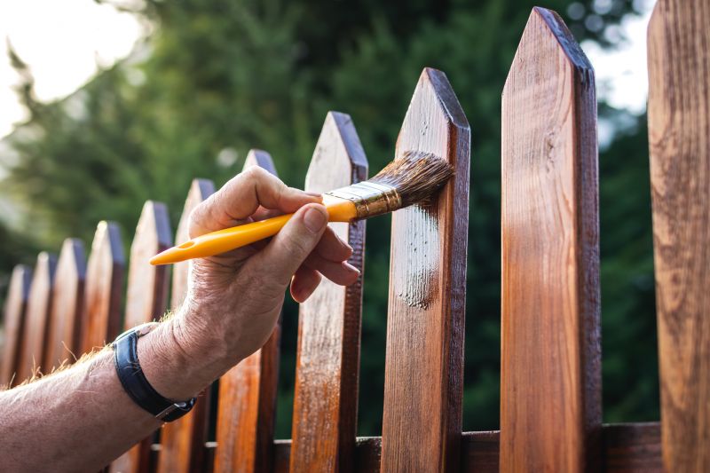 Fence Painting Process